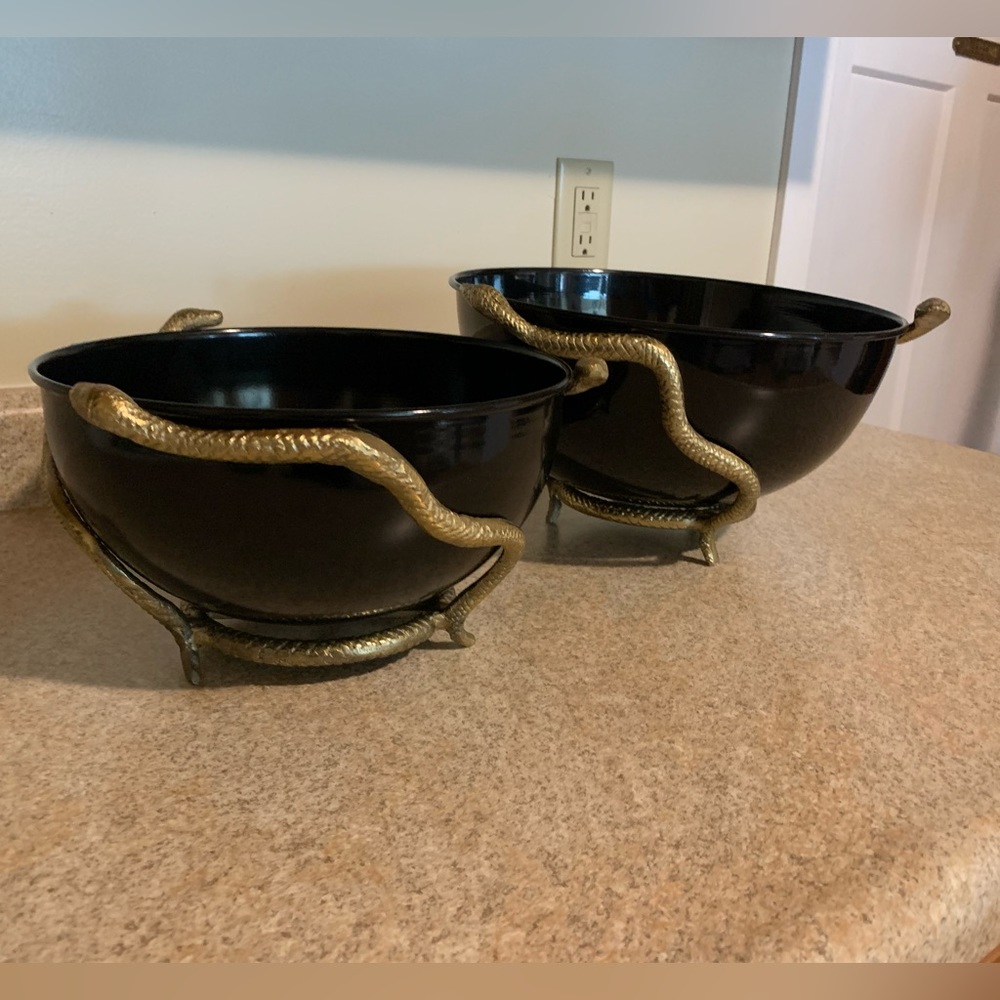 Set of Two Snake Bowls